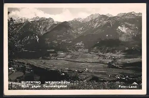 AK Weissenbach, Ruperting, Blick gegen Dachsteingebiet