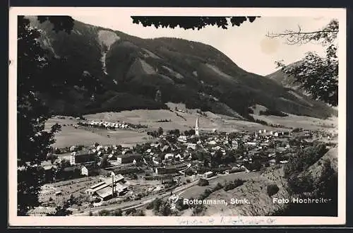 AK Rottenmann /Stmk., Teilansicht mit Kirche