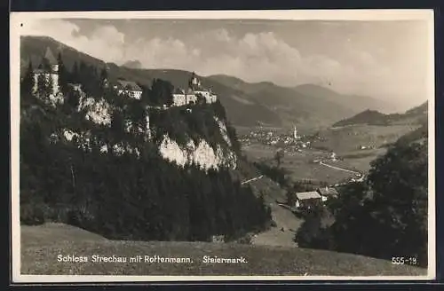 AK Strechau /Steiermark, Schloss Strechau mit Rottenmann