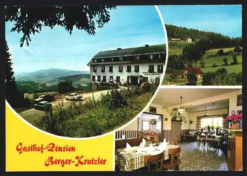 AK St. Jakob i. W., Gasthof-Pension Berger-Krutzler, Innenansicht, Ortspartie