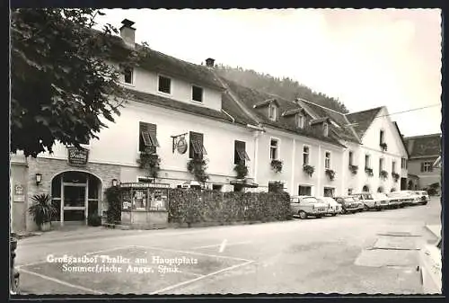 AK Anger /Stmk., Grossgasthof Thaller am Hauptplatz