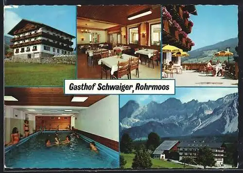 AK Rohrmoos, Gasthof Schwaiger, Innenansichten