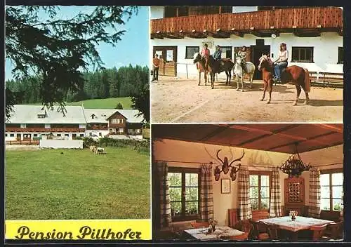 AK Ratten, Pension Pilhofer Ponyhof, Innenansicht, Ortspartie