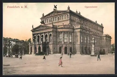 AK Frankfurt a. M., Opernhaus