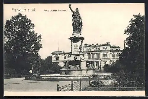 AK Frankfurt-Ostend, Am Schützen-Brunnen