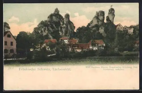 AK Tüchersfeld /Fränkische Schweiz, Ortspartie