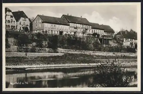 AK Jagstfeld, Badhotel Bräuninger am Neckar