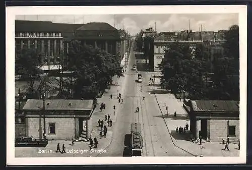 AK Berlin, Blick in die Leipziger Strasse