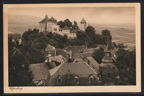 AK Elgersburg, Teilansicht mit Blick auf das Schloss