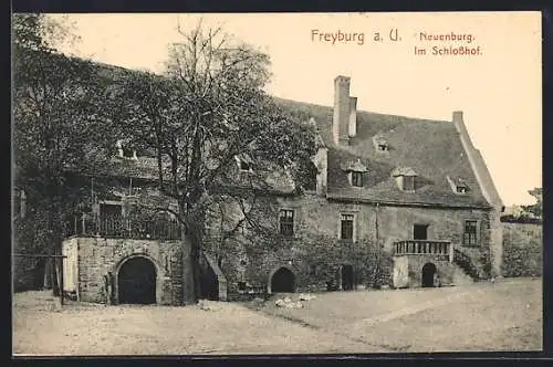 AK Freyburg a. U., Neuenburg, im Schlosshof