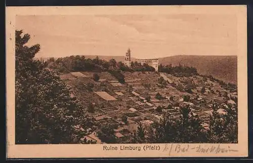 AK Limburg / Bad Dürkheim, Blick zur Ruine