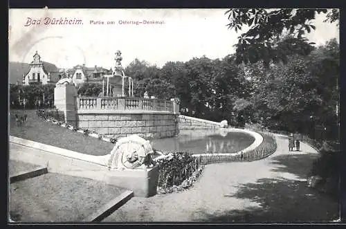 AK Bad Dürkheim, Partie am Ostertag-Denkmal