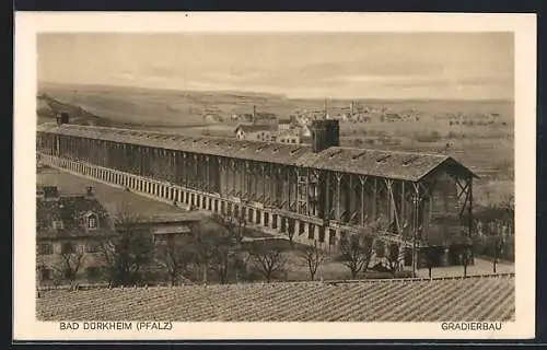 AK Bad Dürkheim /Pfalz, Gradierbau, Blick ins Land