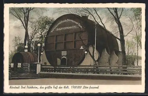 AK Bad Dürkheim, Gasthof Naturweinschenke Dürkheimer Fass