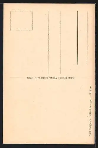 Künstler-AK Goslar, Alt-Goslar, Der Schuhhof