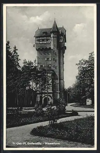 AK Grafenwöhr, Truppen-Übungs-Platz, Wasserturm