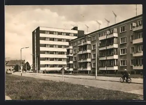 AK Wriezen /Kr. Bad Freienwalde, Ratsstrasse von der Hospitalstrasse aus