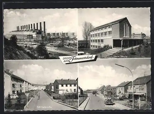 AK Frimmersdorf, RWE, Schillerstrasse, Oststrasse, Neue Schule