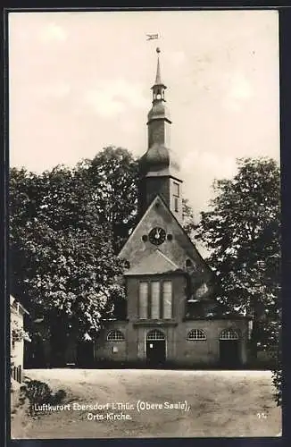 AK Ebersdorf i. Thür., Ansicht der Orts-Kirche