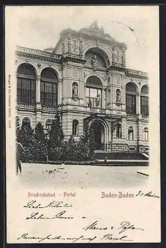 AK Baden-Baden, Friedrichsbad-Portal