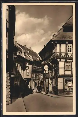 AK Goslar, Geschäft von David B. in der Bergstrasse