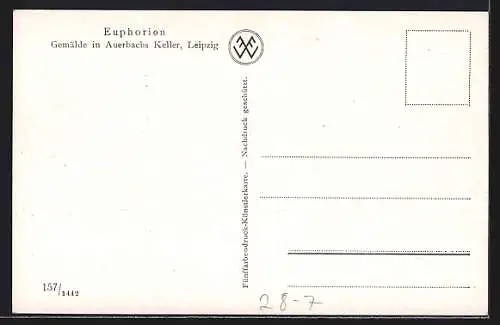 Künstler-AK Faust II. Teil, Euphorion, Ihr seid so viele leichtfüssige Rehe...