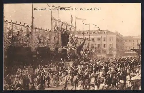 AK Nice, Carnaval 1924, E. M. Carnaval XLVI