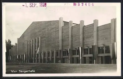 AK Wien, X. Deutsches Sängerbundesfest 1928, Die Sängerhalle