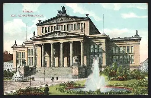 AK Berlin, Kgl. Schauspielhaus am Gendarmenmarkt