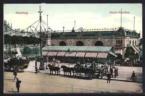 AK Hamburg-Neustadt, Partie am Alsterpavillon