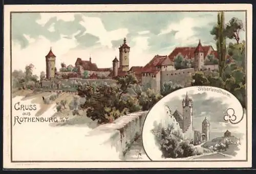 Künstler-AK Rothenburg / Tauber, Stöberleinsturm