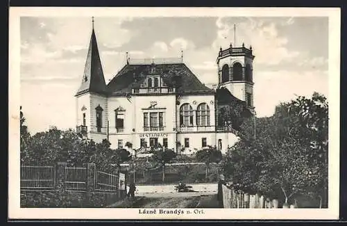 AK Brandeis, Sokol-Gebäude mit Restaurant