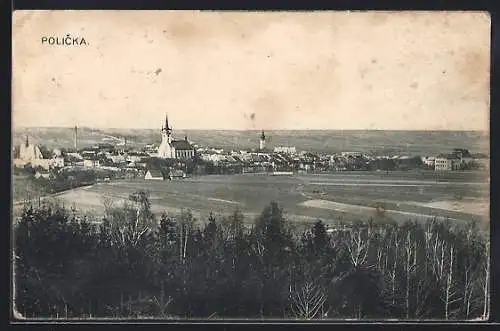 AK Policka, Panorama über die Stadt