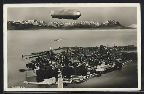 AK Lindau / Bodensee, Zeppelin