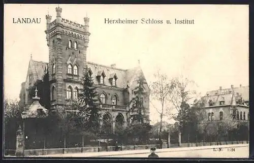 AK Landau / Pfalz, Herxheimer Schloss und Institut