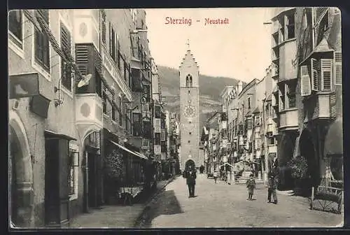 AK Sterzing, Neustadt, Blick auf Glockenturm