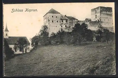 AK Kaprun, Schloss mit Turmgebäude