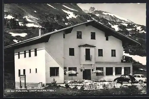 AK Obertauern, Gasthof Zehnerkar M. u. T. Winter an der Passstrasse