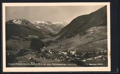 AK Russbachsaag, Gesamtansicht mit dem Tennengebirge