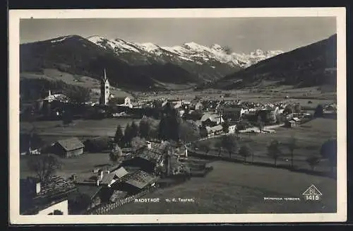 AK Radstadt, Gesamtansicht mit den Tauern