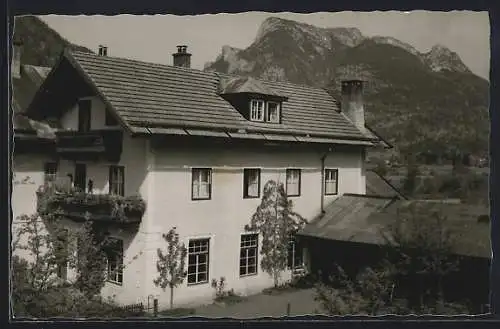 AK St. Martin bei Lofer, Landhaus Lechtaler aus der Vogelschau