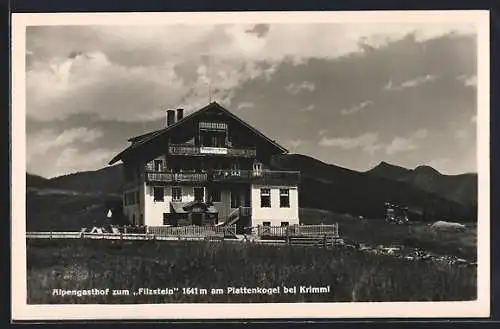 AK Krimml, Alpengasthof zum Filzstein am Plattenkogel