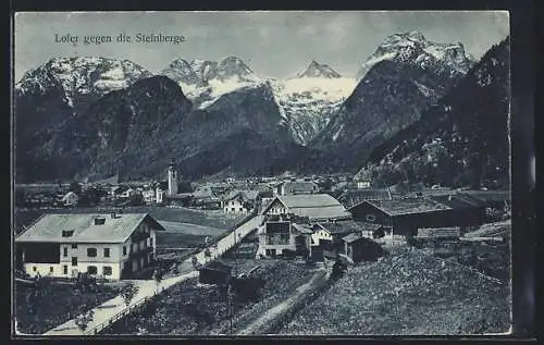 AK Lofer, Totalansicht gegen die Steinberge