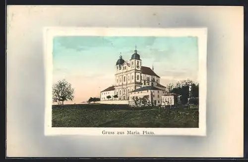 AK Maria Plain, Blick zur Kirche