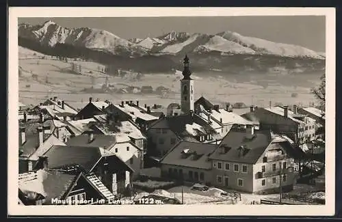 AK Mauterndorf i. Lungau, Ortsansicht im Schnee