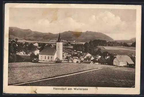 AK Henndorf am Wallersee, Blick zum Ort