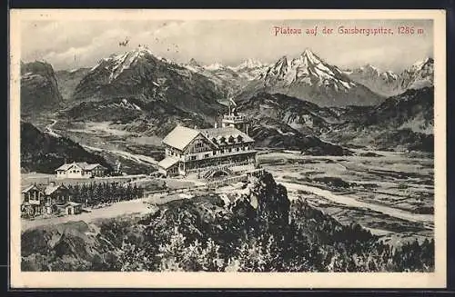 AK Salzburg, Aussicht von der Gaisbergspitze gegen Westen