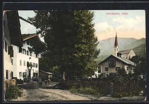 AK Kirchberg, Gasthaus mit Strassenpartie