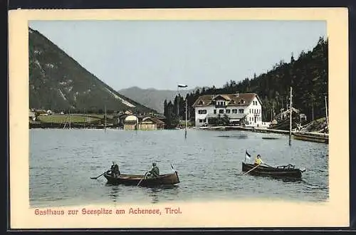 AK Maurach, Gasthaus zur Seespitze am Achensee