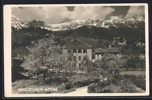 AK Hötting, Margaretinum mit Bergpanorama